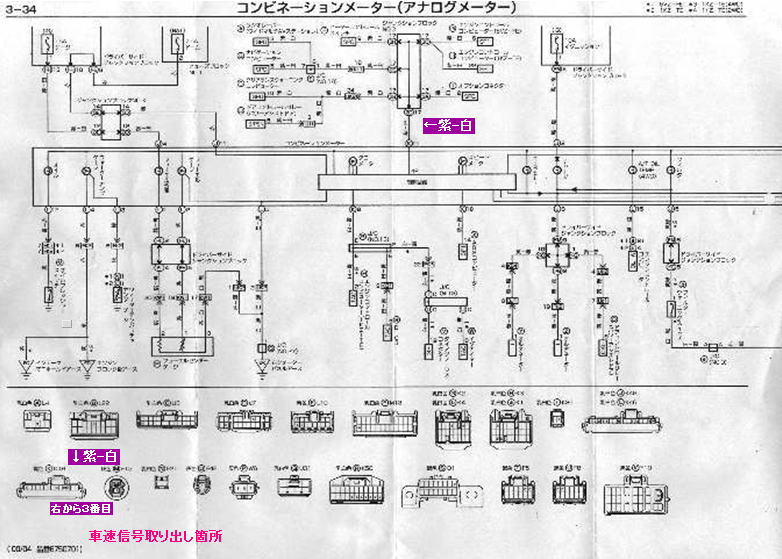 車速信号取り出し 配線図